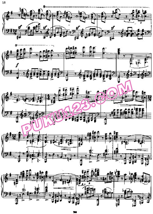 天天钢琴网-免费下载Prokofiev - Piano Sonata No.1 in f Minor Op.1