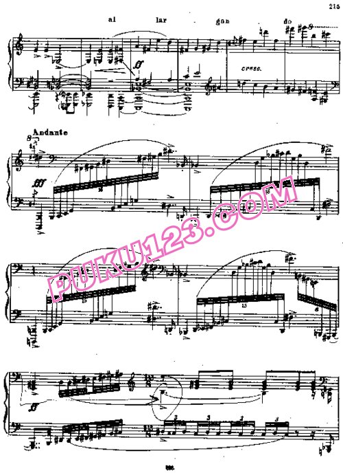 天天钢琴网-免费下载Prokofiev - Piano Sonata No.8 in B-flat Major Op.84