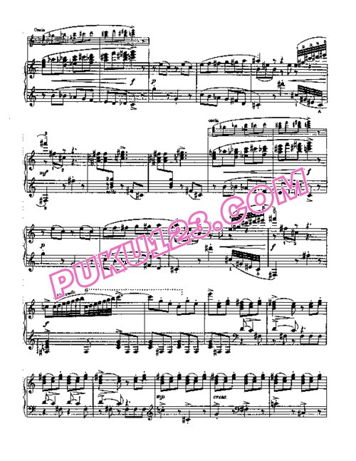 天天钢琴网-免费下载Prokofiev - Scherzo from The Love for 3 Oranges Op.33