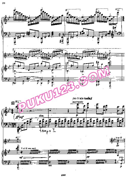 天天钢琴网-免费下载Prokofiev - Piano Concerto No.2 in g Minor Op.16 - 2 pianos