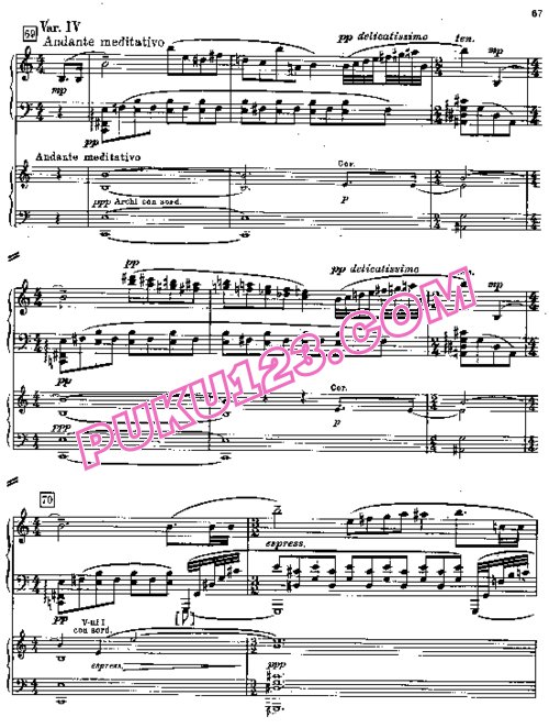 天天钢琴网-免费下载Prokofiev - Piano Concerto No.3 in C Major Op.26 - 2 pianos