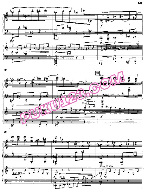 天天钢琴网-免费下载Prokofiev - Piano Concerto No.5 in G Major Op.55 - 2 Pianos
