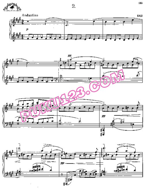 天天钢琴网-免费下载Prokofiev - Old Granny s Tales Op.31