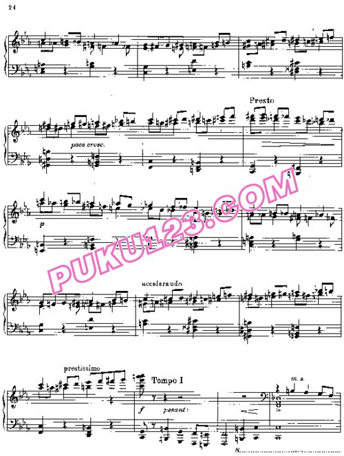 天天钢琴网-免费下载Prokofiev - Four Studies Op.2