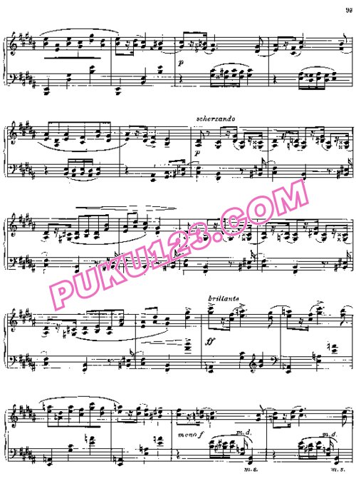 天天钢琴网-免费下载Prokofiev - Ten Pieces Op.12