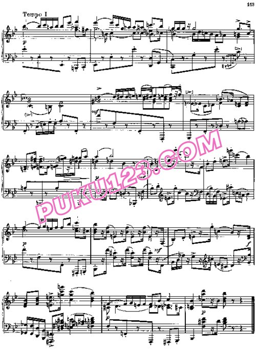 天天钢琴网-免费下载Prokofiev - Three Pieces from Cinderella Op.95