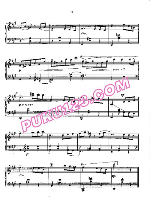 天天钢琴网-免费下载Prokofiev - Twelve Children Pieces Op.65