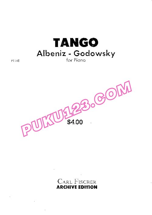 天天钢琴网-免费下载Albeniz - Godowsky - Tango Op[1].165-2 戈多夫斯基改编钢琴独奏版《探戈》