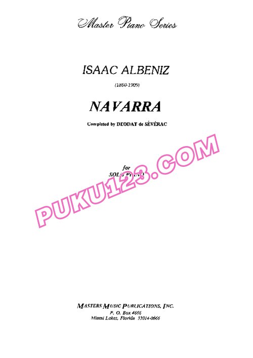天天钢琴网-免费下载Albeniz - Navarra