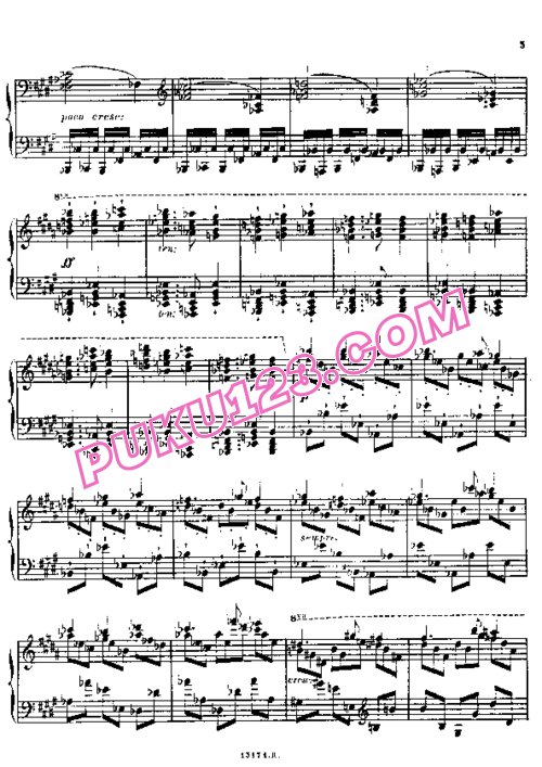 天天钢琴网-免费下载Alkan - 12 Etudes in Minor Keys Op.39, No. 08-1