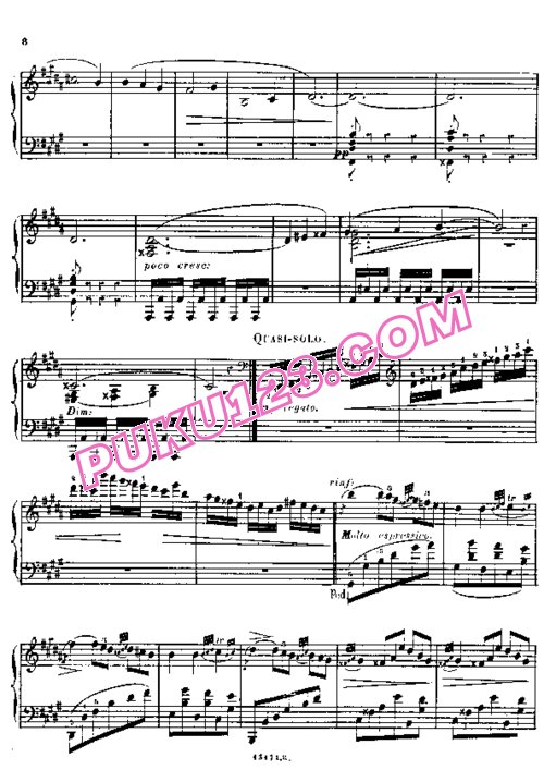 天天钢琴网-免费下载Alkan - 12 Etudes in Minor Keys Op.39, No. 08-1