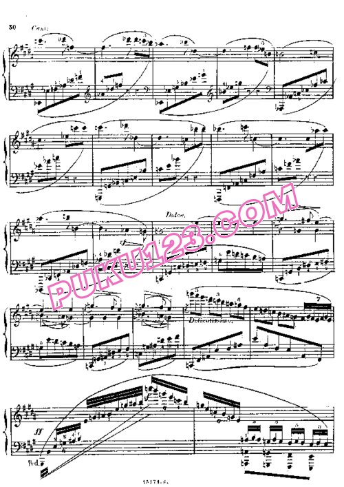 天天钢琴网-免费下载Alkan - 12 Etudes in Minor Keys Op.39, No. 08-3