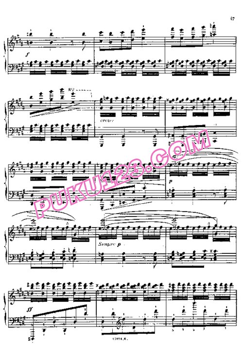 天天钢琴网-免费下载Alkan - 12 Etudes in Minor Keys Op.39, No. 08-4
