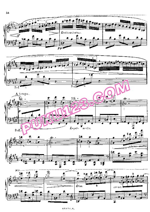 天天钢琴网-免费下载Alkan - 12 Etudes in Minor Keys Op.39, No. 08-5