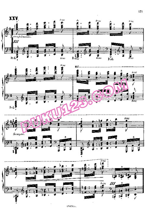 天天钢琴网-免费下载Alkan - 12 Etudes in Minor Keys Op.39, No. 12-3