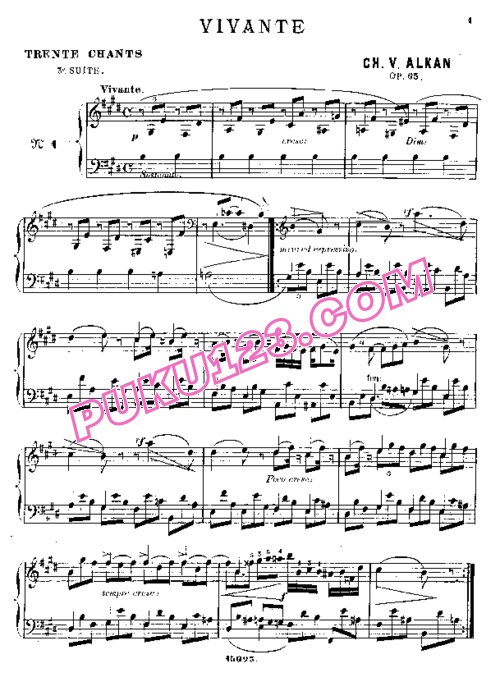 天天钢琴网-免费下载Alkan - Troisième recueil de Chants Op[1].65
