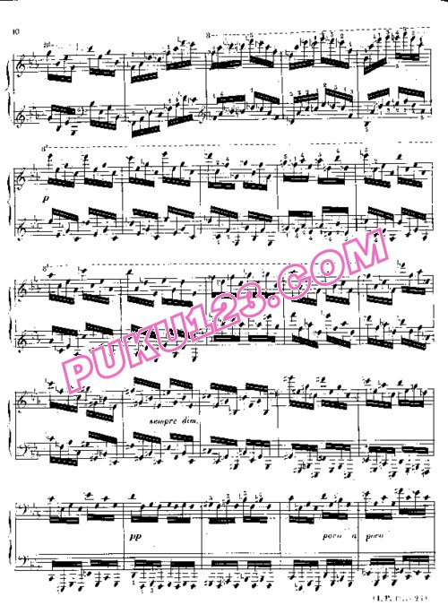 天天钢琴网-免费下载Alkan - Trois Grande Etudes, Op.76, No. 3