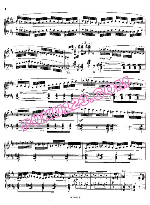 天天钢琴网-免费下载Alkan - Le Tambour bat aux Champs Op[1].50bis