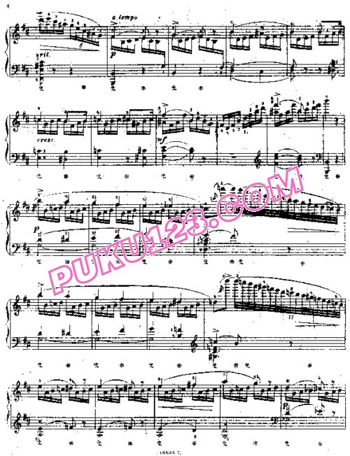 天天钢琴网-免费下载Arensky - Etude in b Minor Op[1].19-1