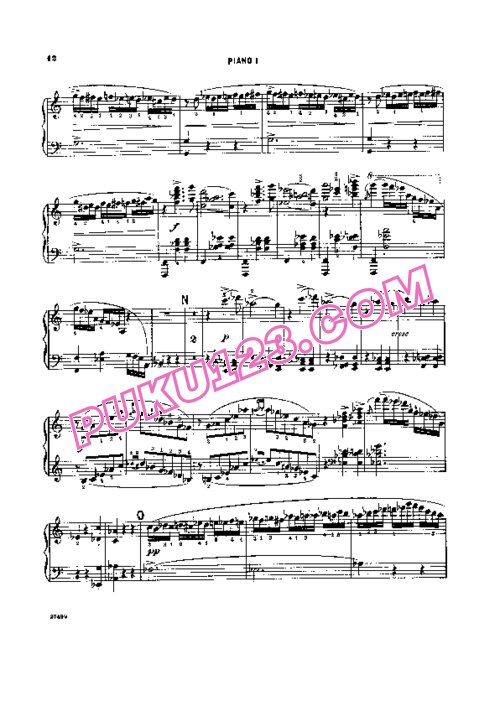 天天钢琴网-免费下载Arensky - Suite No[1].1 for Two Pianos Op.15 双钢琴