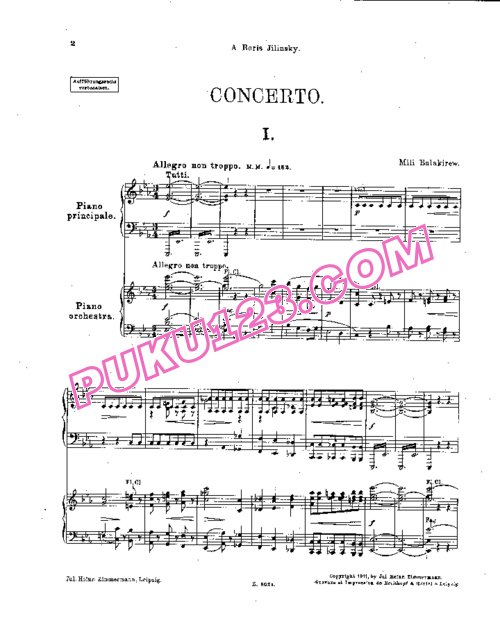 天天钢琴网-免费下载Balakirev - Piano Concerto no[1].2 in E flat Major - 2 Piano 双钢琴版