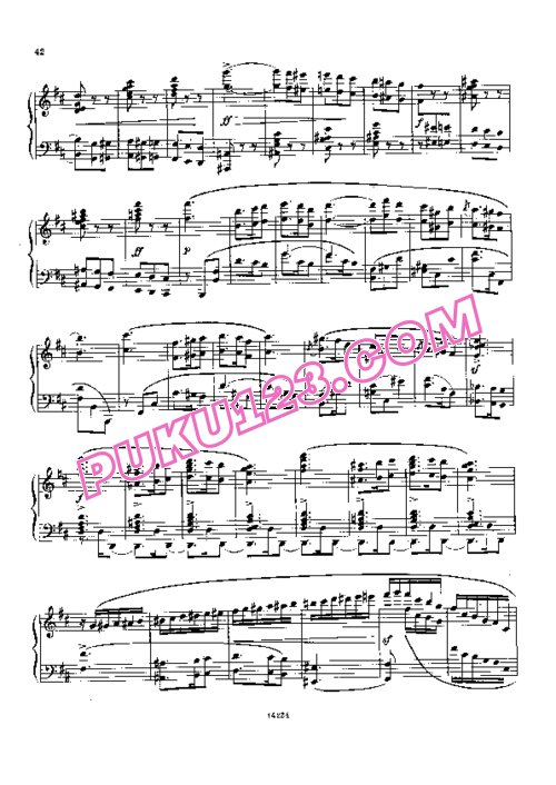 天天钢琴网-免费下载Balakirev - Scherzo No[1].1 in b Minor