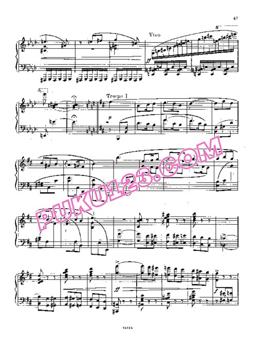 天天钢琴网-免费下载Balakirev - Scherzo No[1].1 in b Minor