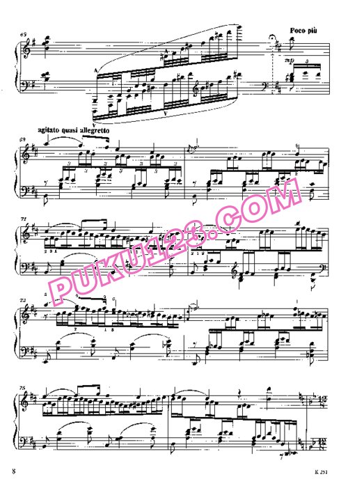 天天钢琴网-免费下载Balakirev - Nocturne No[1].2 in b Minor (1901)