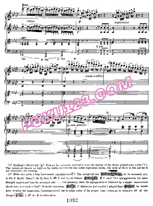 天天钢琴网-免费下载Beethoven - Piano Concert no 1 op 15 - 2 Pianos