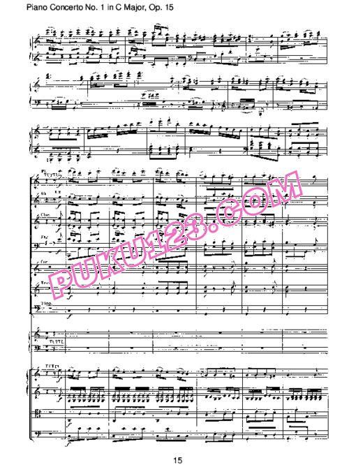 天天钢琴网-免费下载Piano Concerto no 1 op 15 - Part 3