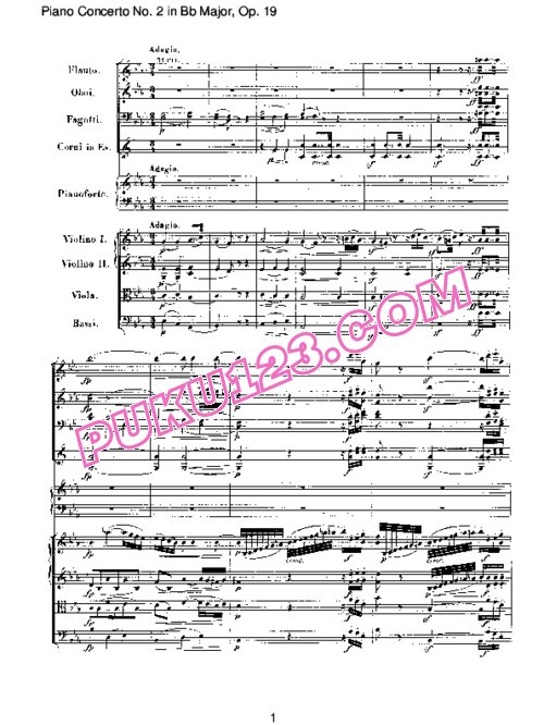 天天钢琴网-免费下载Piano Concerto no 2 op 19 - Part 2