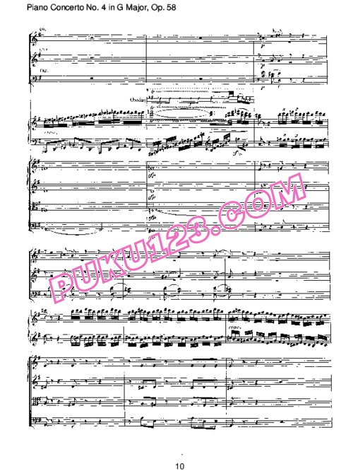 天天钢琴网-免费下载Piano Concerto no 4 op 58 - Part 1