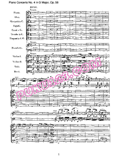 天天钢琴网-免费下载Piano Concerto no 4 op 58 - Part 3