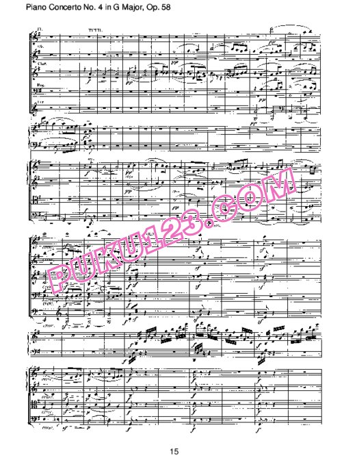 天天钢琴网-免费下载Piano Concerto no 4 op 58 - Part 3