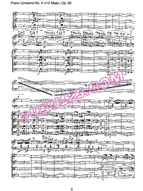 天天钢琴网-免费下载Piano Concerto no 4 op 58 - Part 3