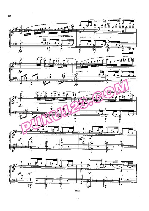 天天钢琴网-免费下载Beethoven - Bulow - 2 Cadenzas to Piano Concerto No.4 Op.58