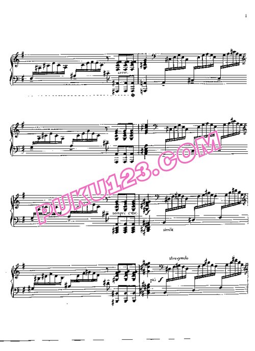 天天钢琴网-免费下载Beethoven - Kempff - 2 Cadenzas to Piano Concerto No.4 Op.58