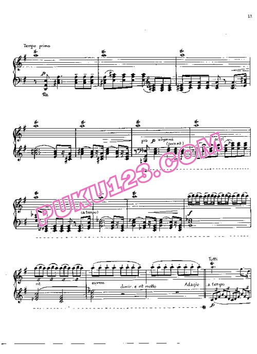 天天钢琴网-免费下载Beethoven - Kempff - 2 Cadenzas to Piano Concerto No.4 Op.58