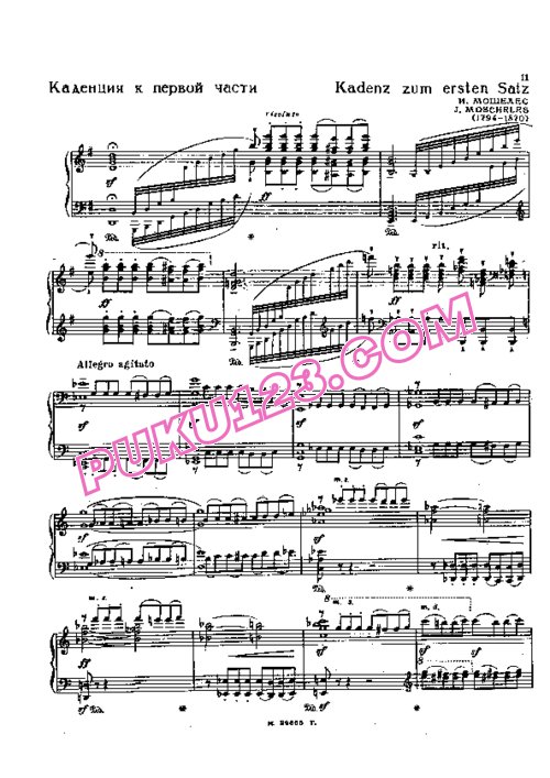 天天钢琴网-免费下载Beethoven - Moscheles - 2 Cadenzas to Piano Concerto No.4 Op.58