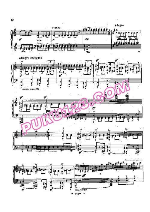 天天钢琴网-免费下载Beethoven - Moscheles - 2 Cadenzas to Piano Concerto No.4 Op.58