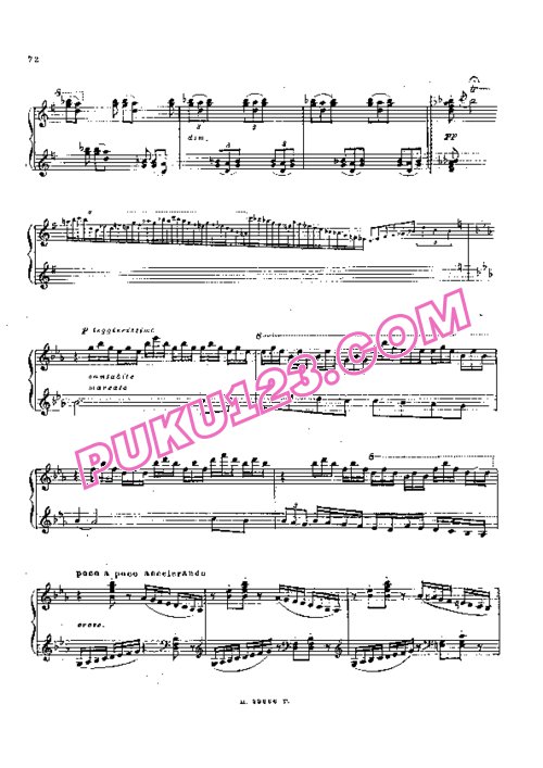 天天钢琴网-免费下载Beethoven - Saint-Saens - 2 Cadenzas to Piano Concerto No.4 Op.58