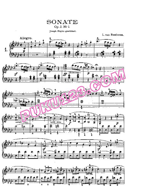 天天钢琴网-免费下载Beethoven - Piano Sonata in f-moll Op[1].2-1