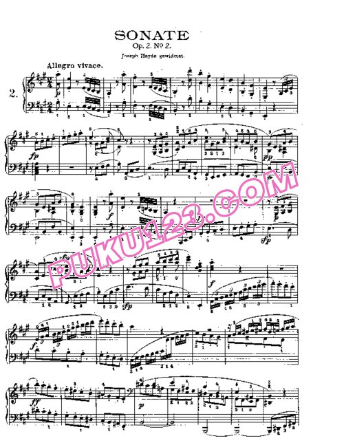 天天钢琴网-免费下载Beethoven - Piano Sonata in A-dur Op[1].2-2