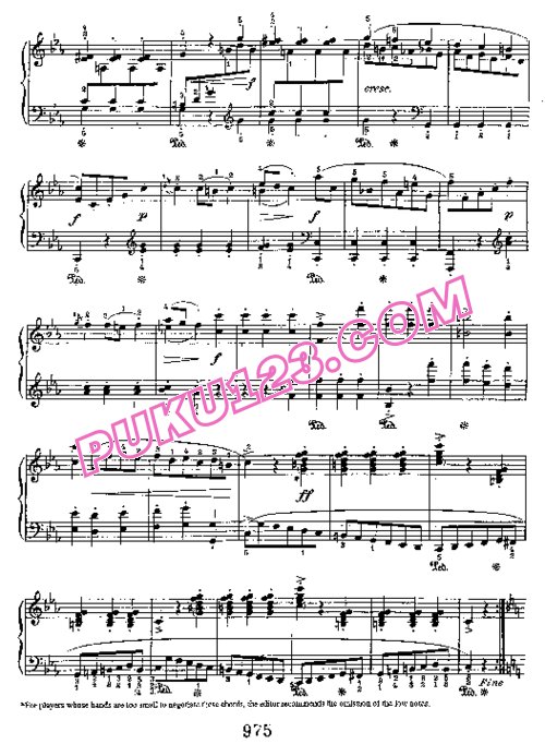 天天钢琴网-免费下载Beethoven - Presto in c Minor WoO 52