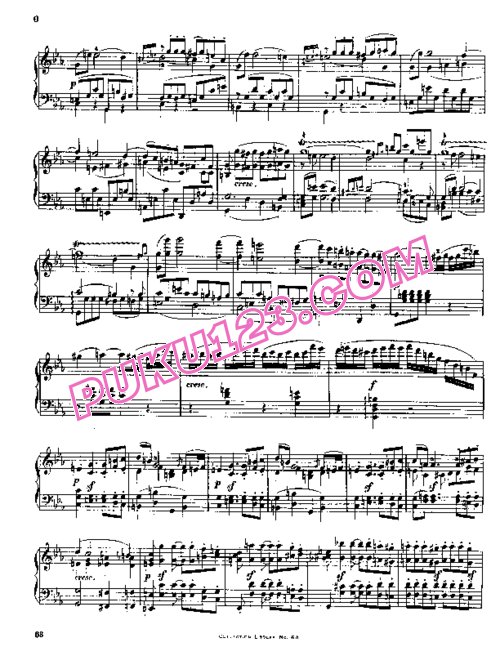 天天钢琴网-免费下载Beethoven - String Quartet No.4 in c Minor Op.18-4 - Solo Piano