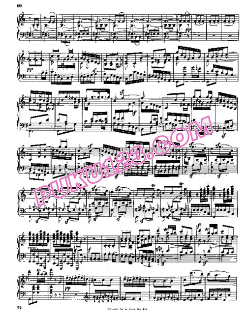 天天钢琴网-免费下载Beethoven - String Quartet No.4 in c Minor Op.18-4 - Solo Piano