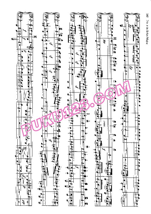 天天钢琴网-免费下载Beethoven - String Quartet No.6 in B-flat Major Op.18-6 - 4 Hands