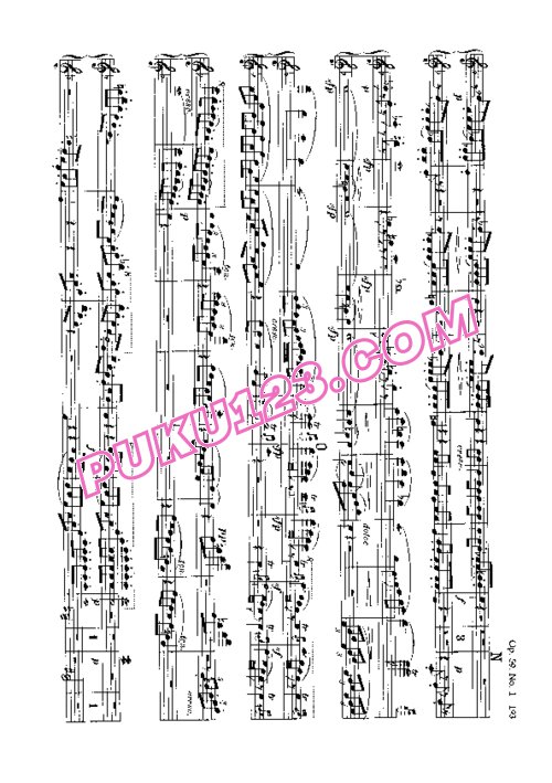 天天钢琴网-免费下载Beethoven - String Quartet No.7 in F Major Op.59-1 - 4 Hands