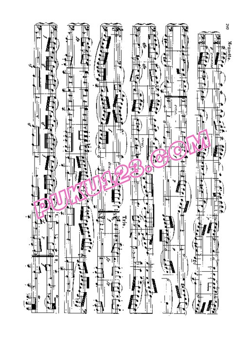 天天钢琴网-免费下载Beethoven - String Quartet No.9 in C Major Op.59-3 - 4 Hands
