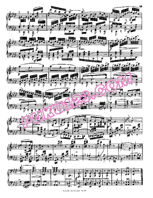 天天钢琴网-免费下载Beethoven - String Quartet No.10 in E-flat Major Op.74 - Solo Piano